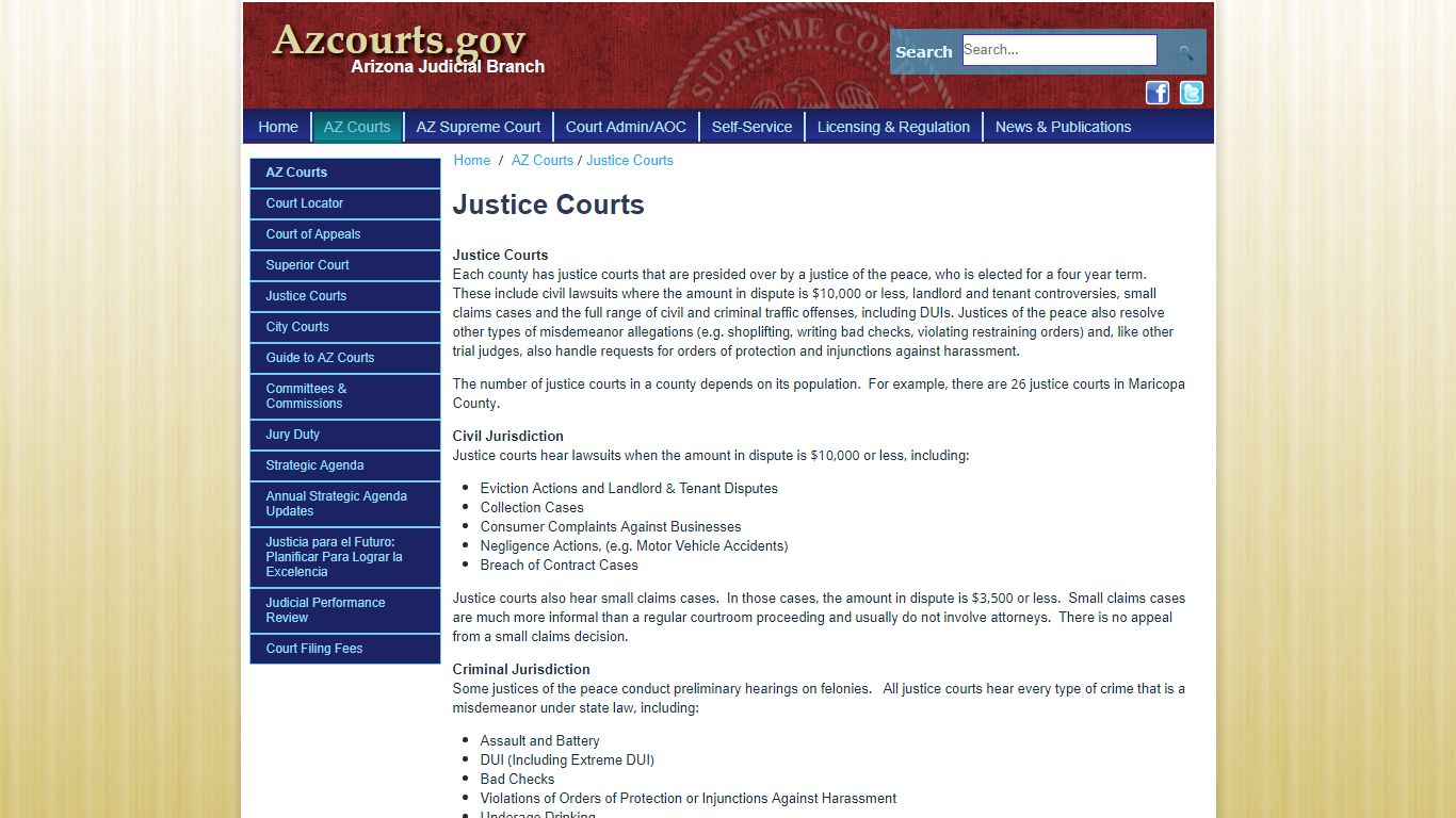 Justice Courts